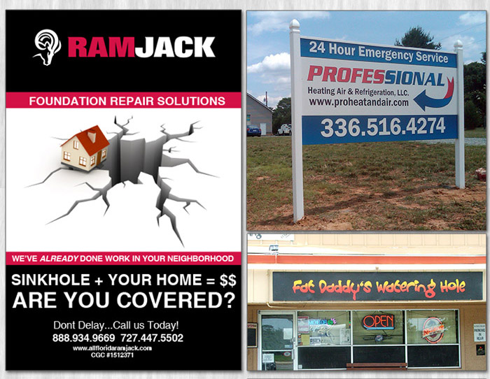 postcard and sign printing